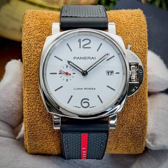Panerai Luminor Due Luna Rossa White Dial 42mm -FULL SET– PAM01381 – MSRP $7800 - Picture 2 of 15
